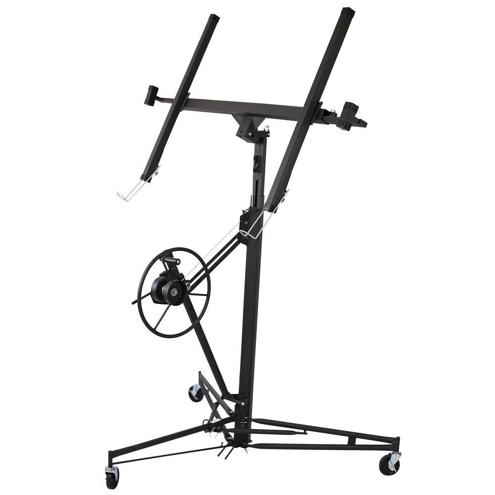 13 ft. Black Drywall Lift Panel Lift Drywall Panel Hoist Jack Lifter