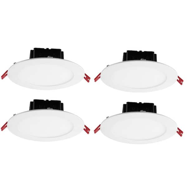 Commercial Electric 6 In Canless White, Home Depot Recessed Lights 4 Pack