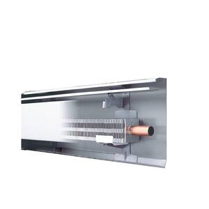 Fine/Line 30 7 ft. Hydronic Baseboard with Fully Assembled Element and Enclosure in Nu White