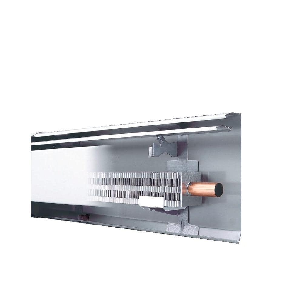 Slant Fin Fine Line 30 8 ft. Hot Water Baseboard Heater with Fully Assembled Element and Enclosure in Nu White 101 401 8 The Home Depot