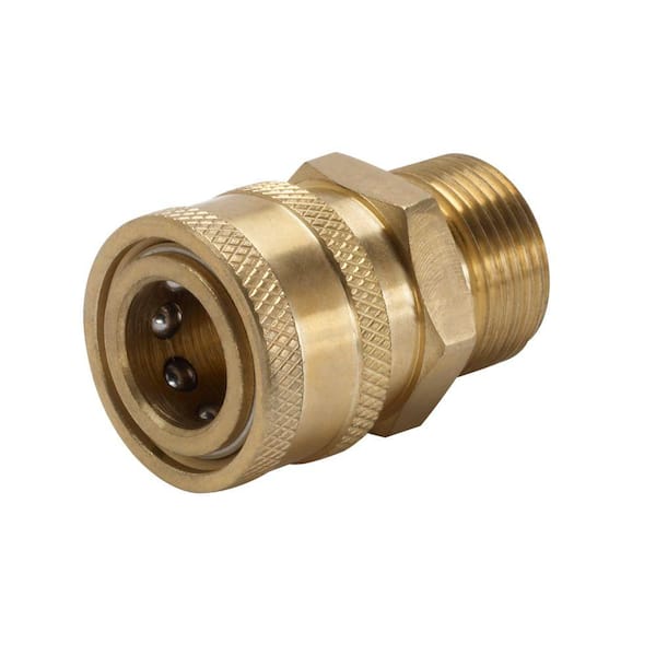 M22 Female x 3/8'' Male Plug Quick Release Connector For Pressure Washer Coupler