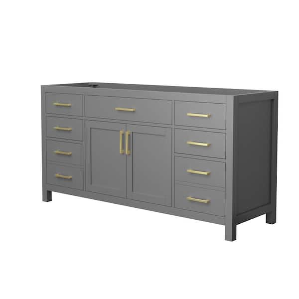 Wyndham Collection Beckett 65 in. Bath Vanity Cabinet Without Top in ...