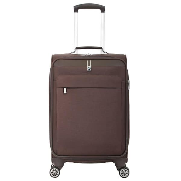 BMW 20 in. Brown Carry-On Spinner Suitcase