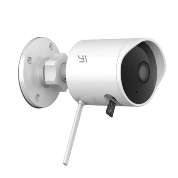 Yi Security Camera Outdoor, 1080p Outside Surveillance Front Door IP Smart  Cam with Waterproof, WiFi, Cloud, Night Vision, Motion Detection Sensor,  Smartphone App, Works with Alexa 