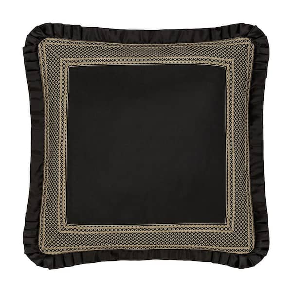 Unbranded Branson Black & Gold Polyester Euro Sham