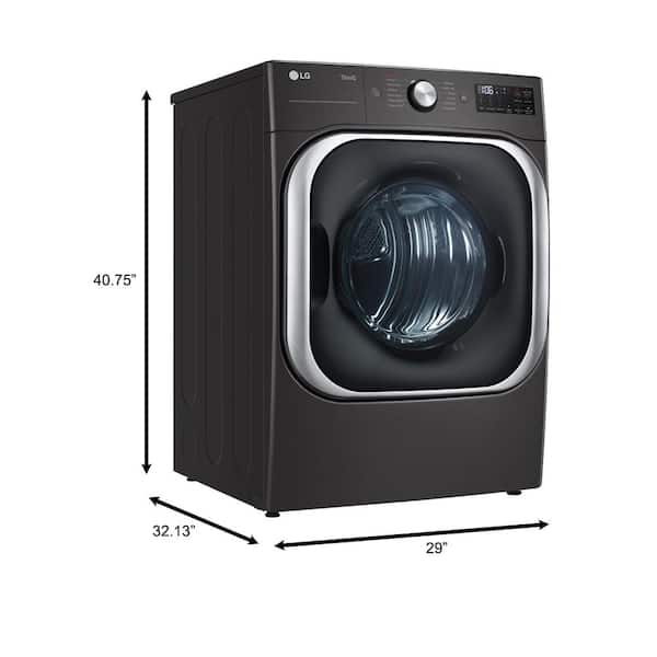 LG DLGX9001V 9 Cu. ft. GAS Dryer with Steam, Silver