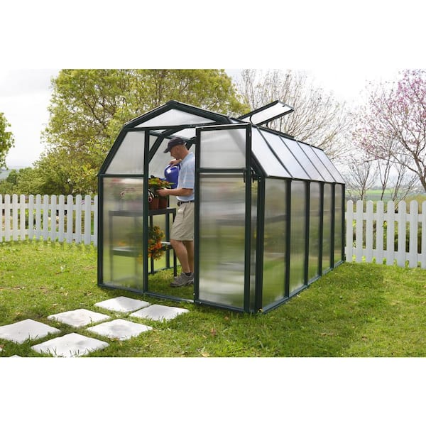 Eco-Grow 6 ft. x 10 ft. Green/Diffused DIY Greenhouse Kit