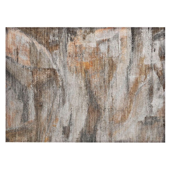 Addison Rugs Chantille Machine Washable Indoor/Outdoor Abstract ACN2039 Brown 1 ft. 8 in. x 2 ft. 6 in. Accent Rug