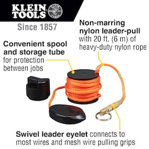 Nylon fishtape 10 Mtr llamar cinta de alambre de cable Electricistas 