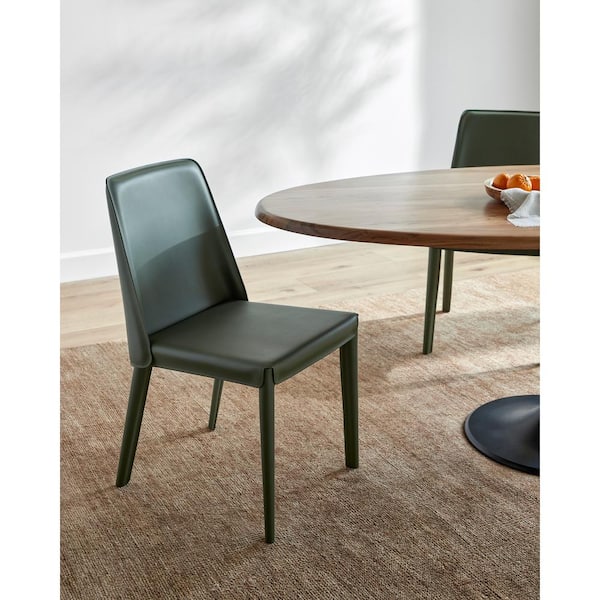 Livabliss Blanca Modern Dining Chair, Grass Green, 33 in. H x 18 in. W x 24 in. D, 33 in. H x 18 in. W x 24 in. D