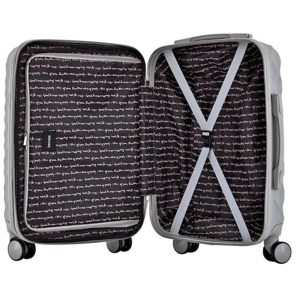 Kensie 20 in. Paloma (Gray) Rolling Expandable Carry-On Luggage KN