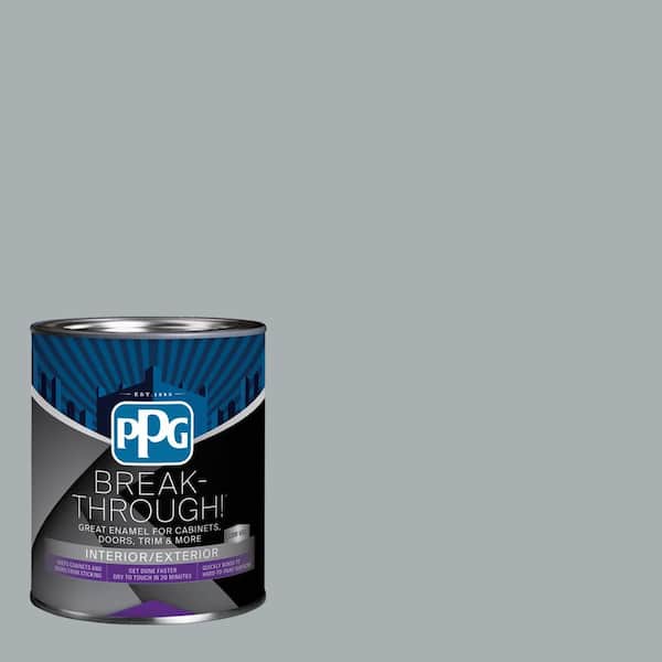 1 qt. PPG1039-3 Mirror Mirror Semi-Gloss Door, Trim & Cabinet Paint