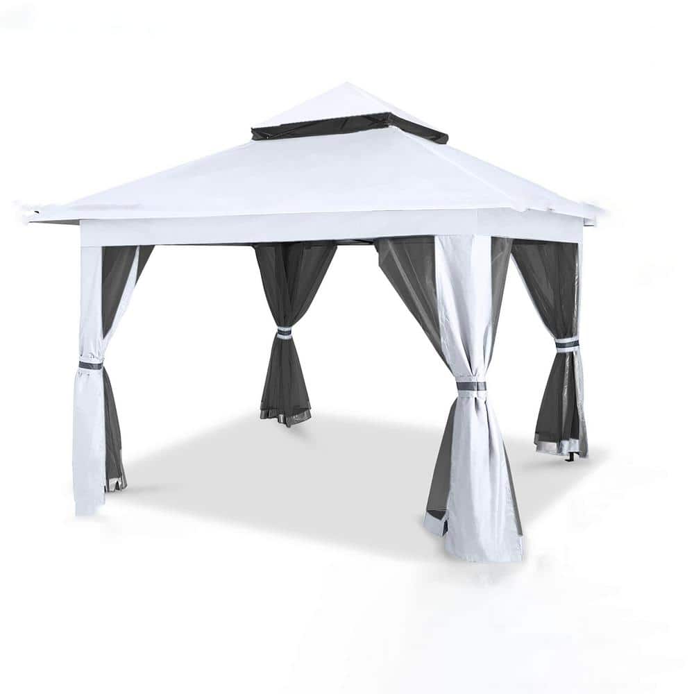 Phewnyzo 13 ft. x 13 ft. White Portable Water Resistant Pop