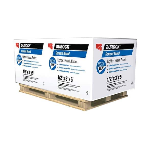 DUROCK Next Gen 1/2 in. x 3 ft. x 5 ft. Cement Board