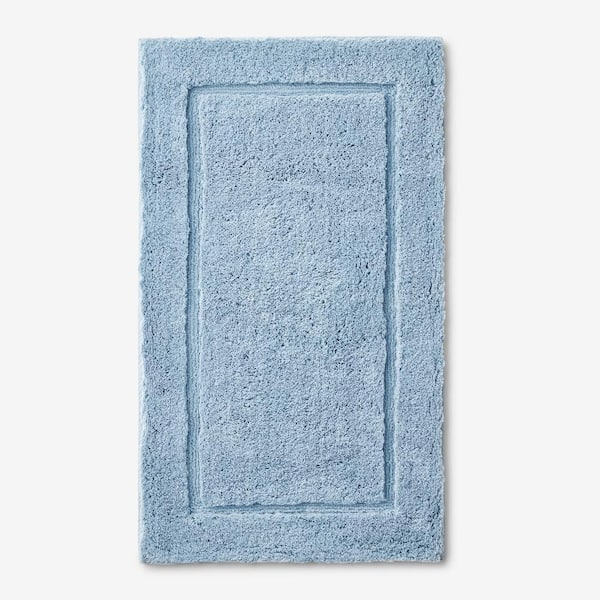 Legends Blue Sky 34 in. x 21 in. Cotton Bath Rug