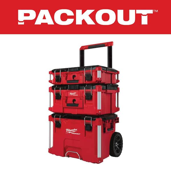 PACKOUT 22 in. Rolling Tool Box, 22 in. Large Tool Box and 22 in. Medium Tool Box ProSystem Low Profile Handle