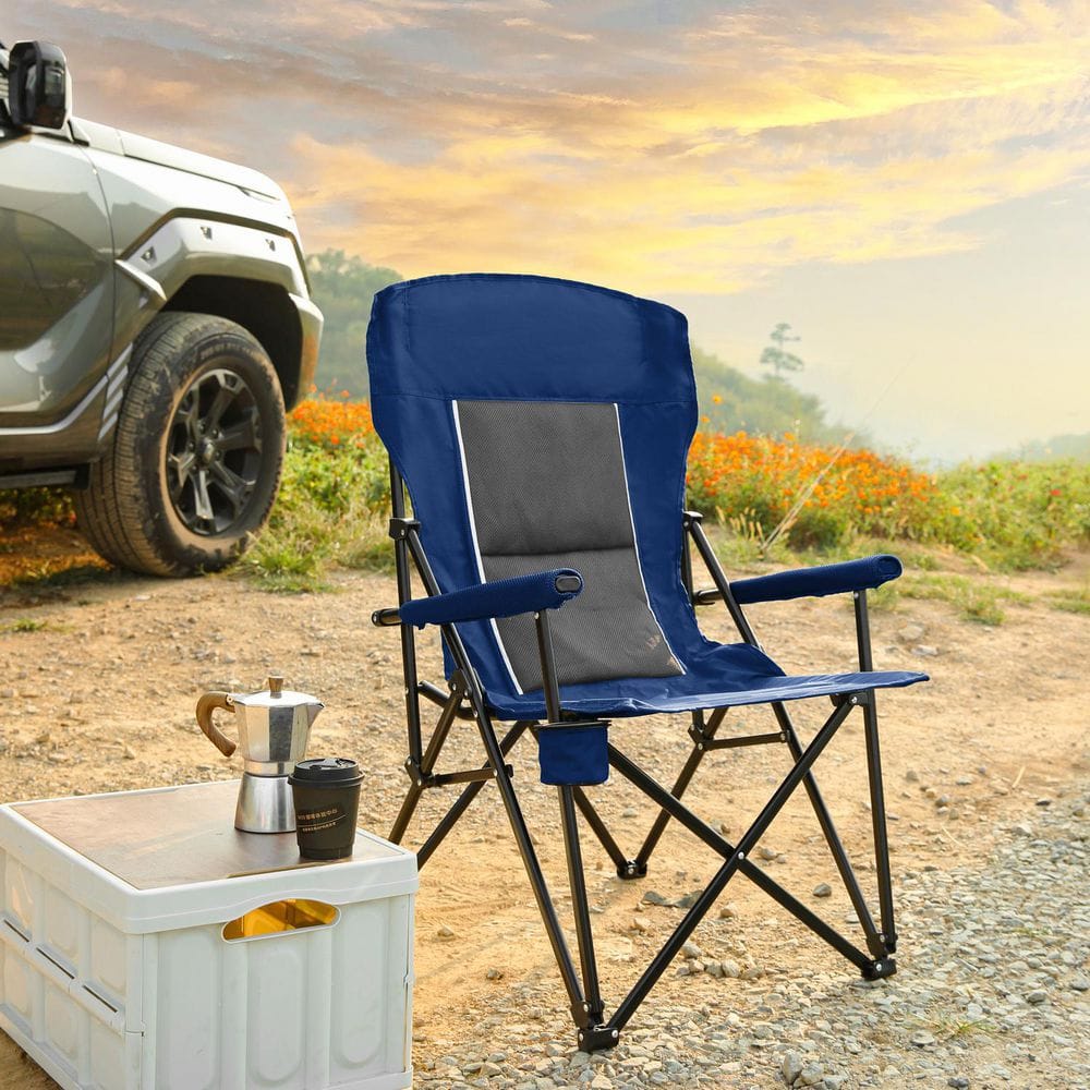 新品　FCRB LAWN CHAIR HIGH BACK アウトドア　椅子 High Back Heavy Duty Lawn Chair Support 250LBS, Portable