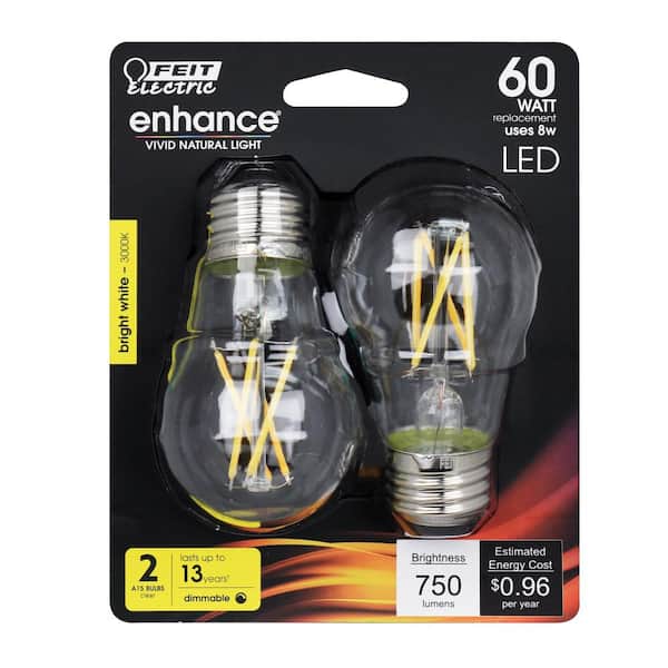 GE 40W Daylight LED A15 Clear Light Bulb Refrigerator Decorative 350 Lumens  NEW
