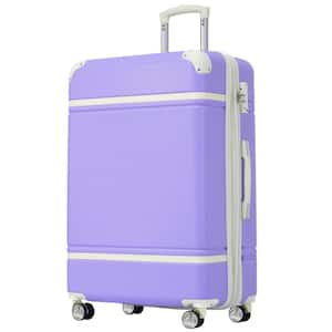 30 .71 in. Purple Expandable ABS Hardside Luggage Spinner 28" Suitcase with TSA Lock, Telescoping Handle, Wrapped Corner