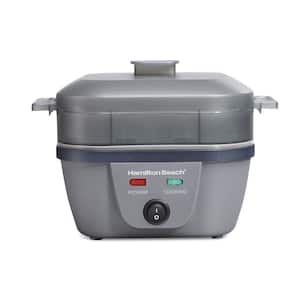 9-Egg Grey Egg Cooker with Egg Bites Plus