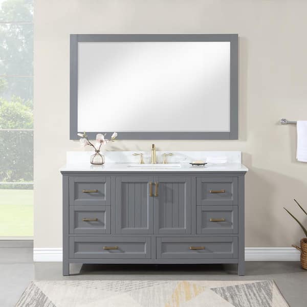 Altair Maribella 57.2 in. W x 36 in. H Rectangular Wood Framed Wall ...