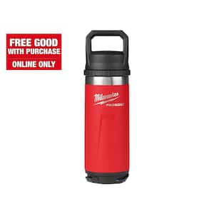 PACKOUT Red 18 oz. Insulated Bottle W/Chug Lid