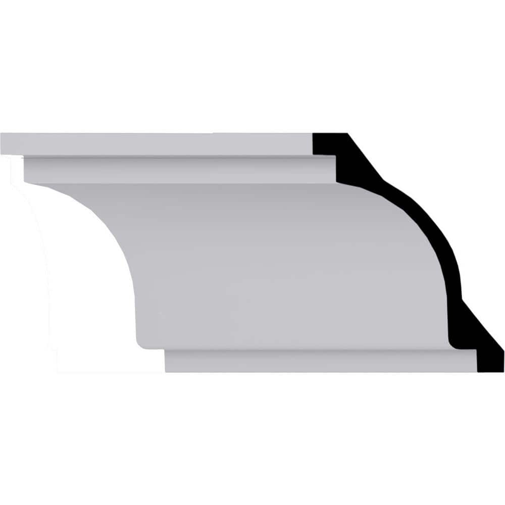 Classic White Polyurethane Crown Moulding 94.5" Length