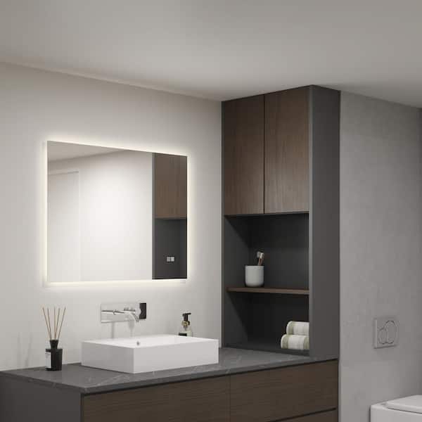 Artika Dasya 23.62 in. W x 31.5 in. H Rectangular Frameless Defog 3 CCT Integrated LED Wall Bathroom Vanity Mirror