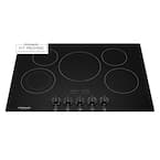 30 in. Radiant Electric Cooktop in Black with 5 Elements