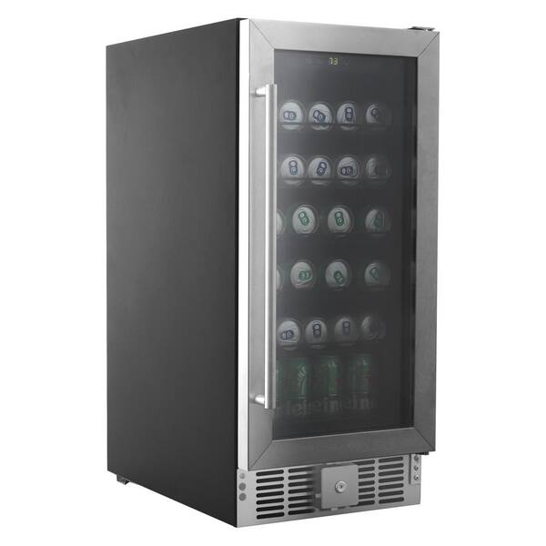 JEREMY CASS 15 in. Wine Cellar Refrigerator 30 Bottle Wine Cooler Lock