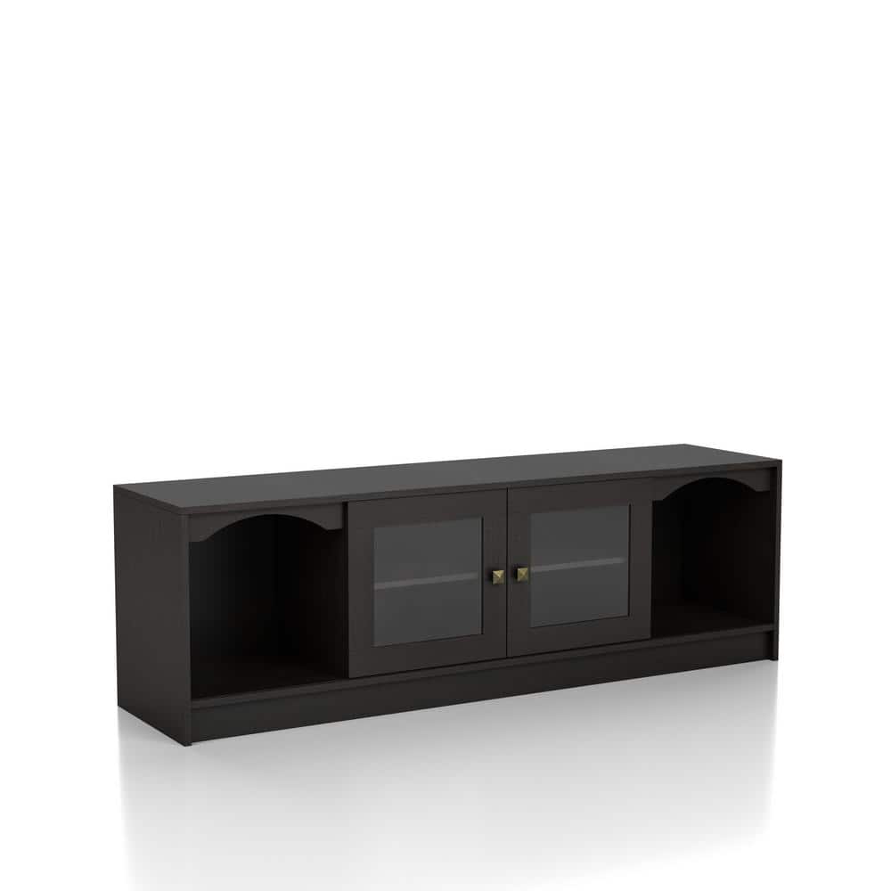 Furniture of America Abrus Espresso TV Stand Fits TV's up to 70 in