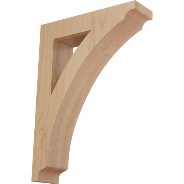 1-3/4 in. x 9 in. x 6-1/2 in. Alder Small Thorton Bracket