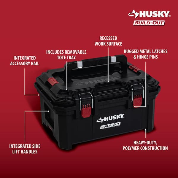 Husky - Build-Out 22 in. Modular Tool Storage Large Tool Box
