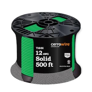 500 ft.12 Gauge Green Solid CU THHN Wire