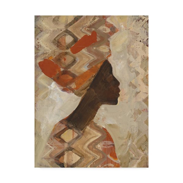 Trademark Fine Art African Beauty I by Albena Hristova Floater Frame Abstract Wall Art 19 in. x 14 in.