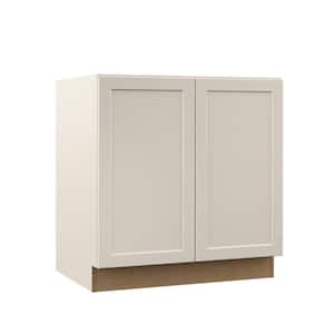 Designer Series Melvern 33 in. W 24 in. D 34.5 in. H Assembled Shaker Full Height Base Kitchen Cabinet in Cloud