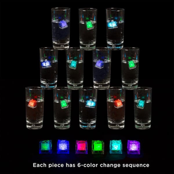 Lavish Home Ice Cube Shaped LED Lights (12-Per Pack) HW0200116