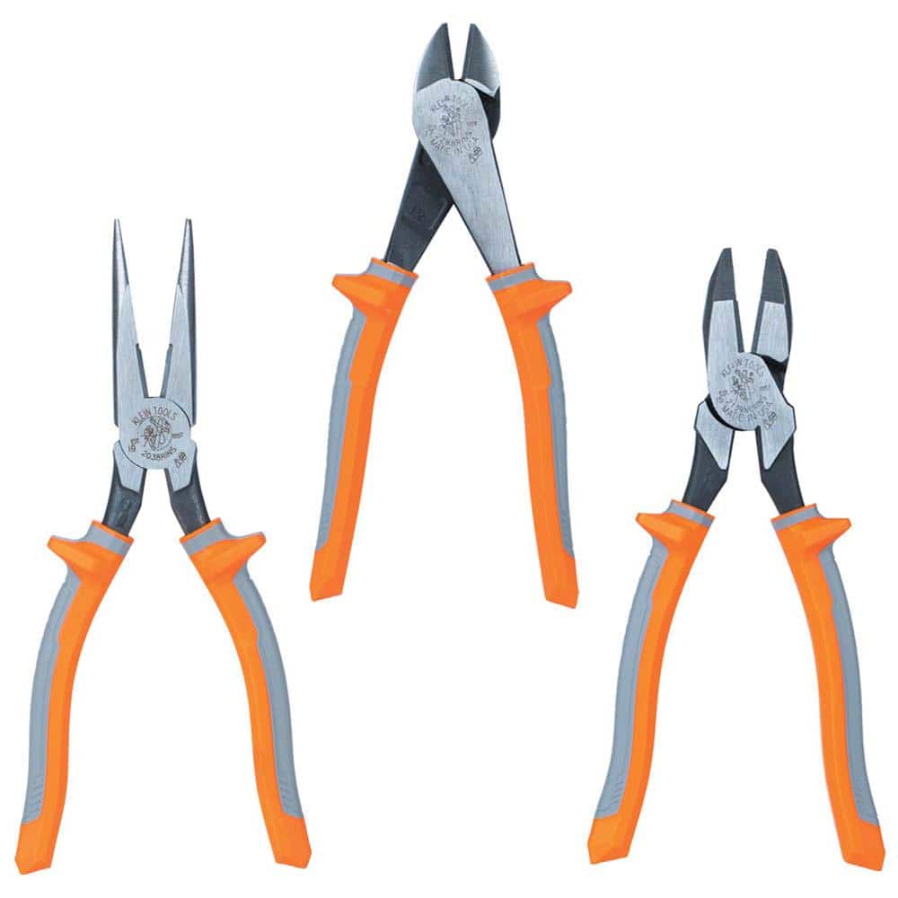 Klein Tools Dipped Plier Tool Set, 5-Piece 80087 - The Home Depot