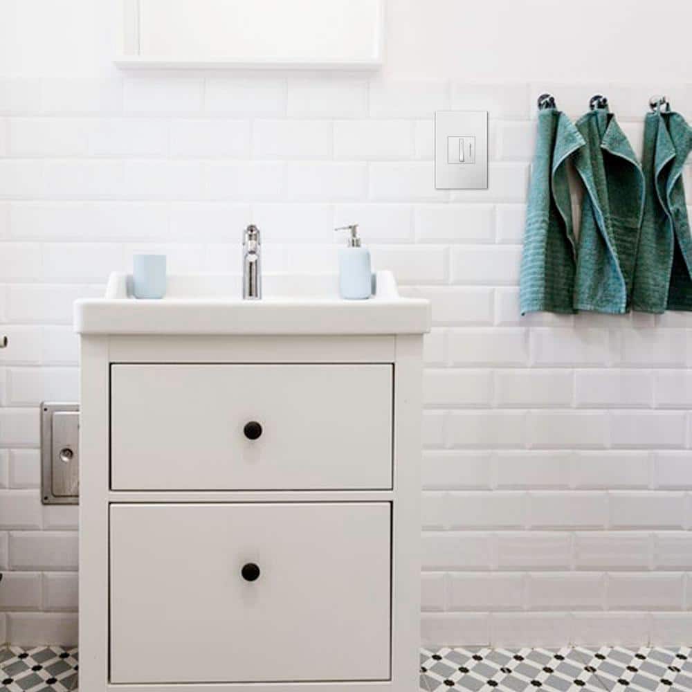 Gloss White 1-Gang Screwless Wall Plate