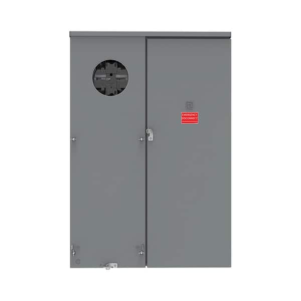 Homeline 400 Amp 20-Space 40-Circuit Outdoor Ringless Underground Main Breaker CSED with Class 320 Lever Bypass