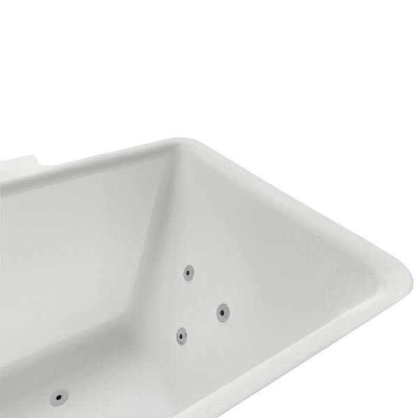 Catania 68 in. Acrylic Flatbottom Whirlpool Bathtub in White Catania 68 in. Acrylic Flatbottom Whirlpool Bathtub in White