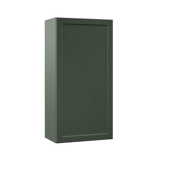 Hampton Bay Designer Series Melvern 21 in. W x 12 in. D x 42 in. H Assembled Shaker Wall Kitchen Cabinet in Forest