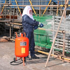 20 Gal. Sand Blaster 60 to 110 PSI High Pressure Sandblaster with 4 Nozzles, Oil-Water Separator for Paint Rust Removal