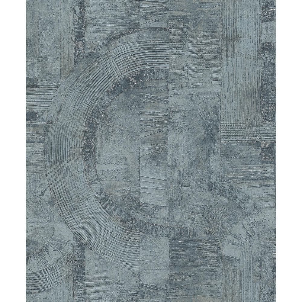 Abe Blue-Grey Textured Non-Woven Wallpaper