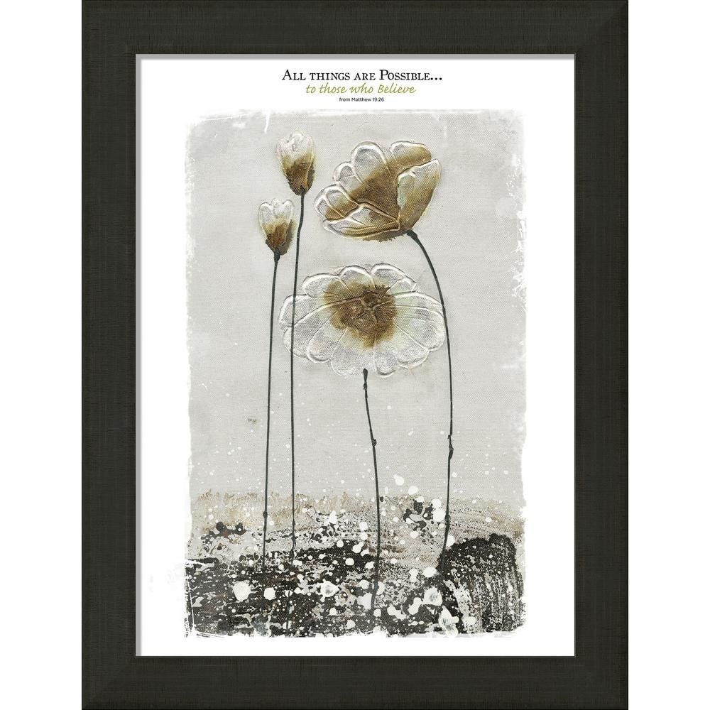 Modern Home All Things Are Possible By Carpentree Framed Canvas