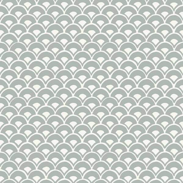 Magnolia Home by Joanna Gaines Stacked Scallops Spray and Stick Wallpaper