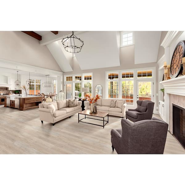 Monaco Oak 22 MIL x 9.06 in. W x 48.03 in. L Click Lock Waterproof Vinyl Plank Flooring (21.15 sq. ft. /Case)