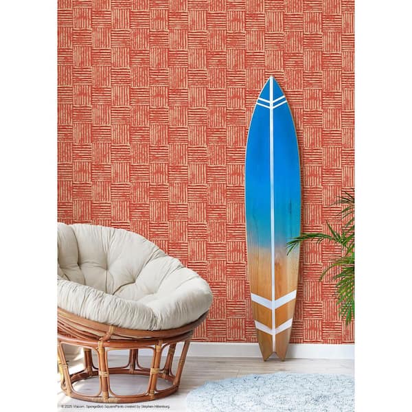 SpongeBob SquarePants Bikini Bottom Bedroom Orange Peel and Stick Wallpaper