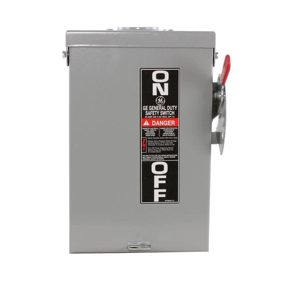 30 Amp 240-Volt Non-Fused Outdoor General-Duty Safety Switch (TGN3321R)