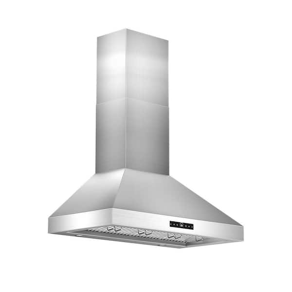48 in. 1000 CFM Ducted Vent Wall Mount Range Hood with Dual Remote Blower, Touch and Gesture Control in Stainless Steel